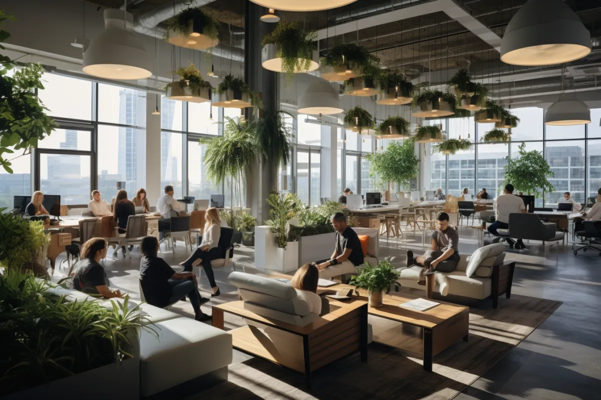 Nachhaltigkeits-Startup bei Präsentation